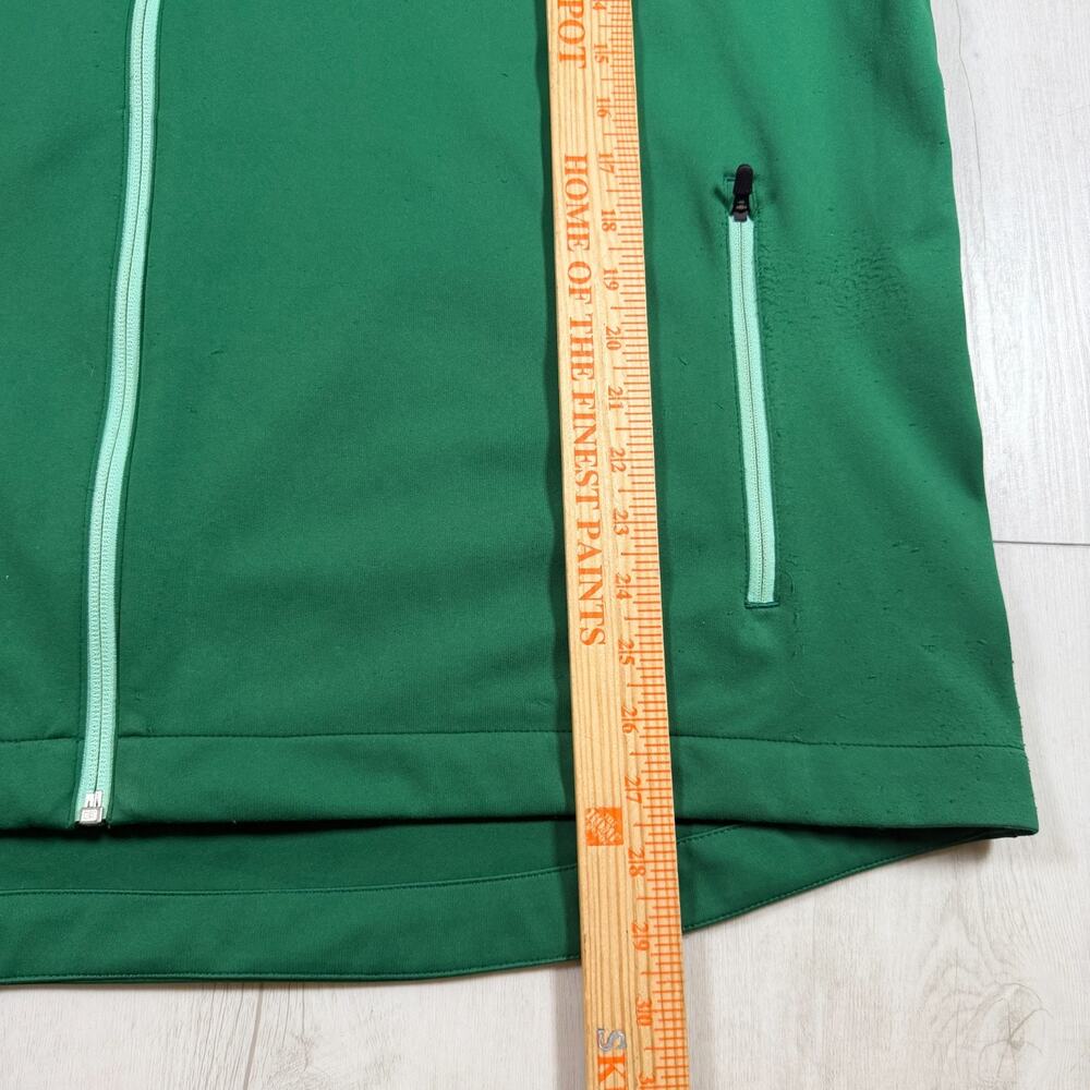 Masters Tournament Tech Green Golf Zip Up Jacket Packable Hood Men's XXL - Picture 9 of 11